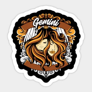 Zodiac GEMINI Frame Series Sticker